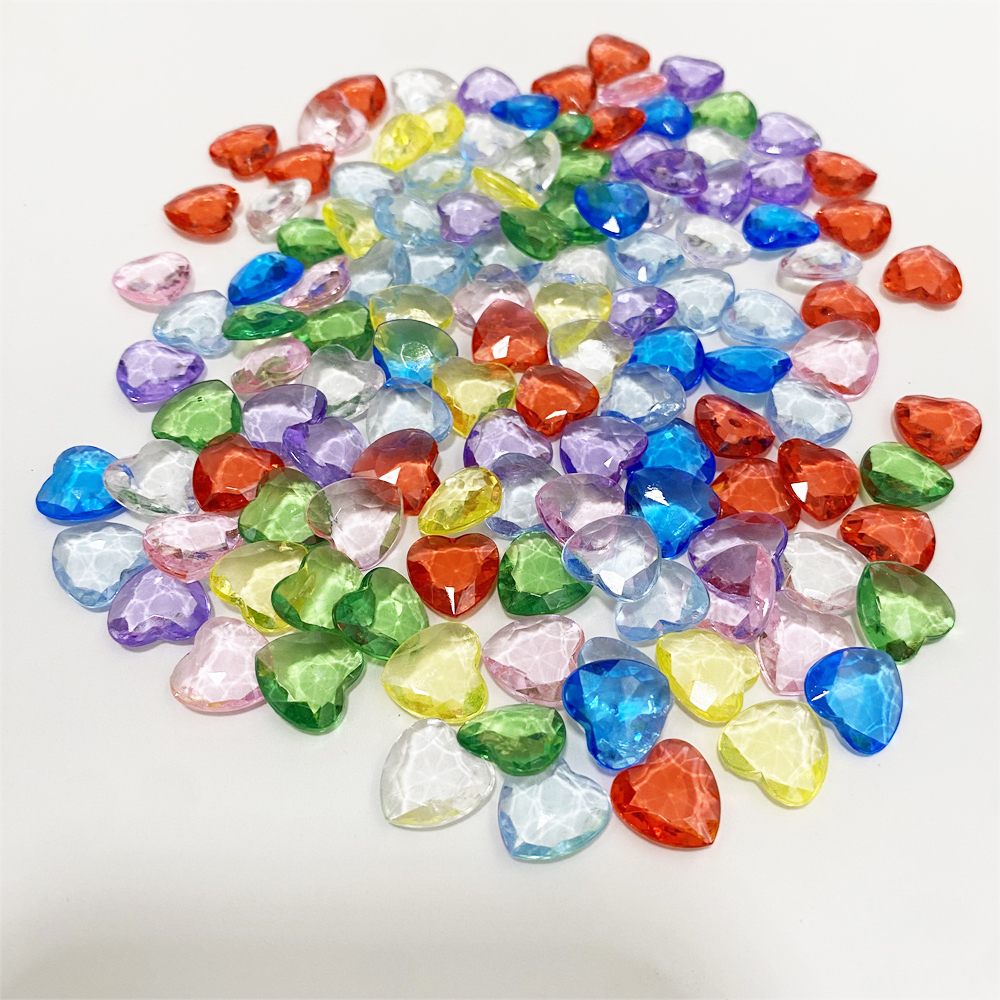 Board Game Hegemony - 100PCS 12mm Acrylic Heart Shape Pawn