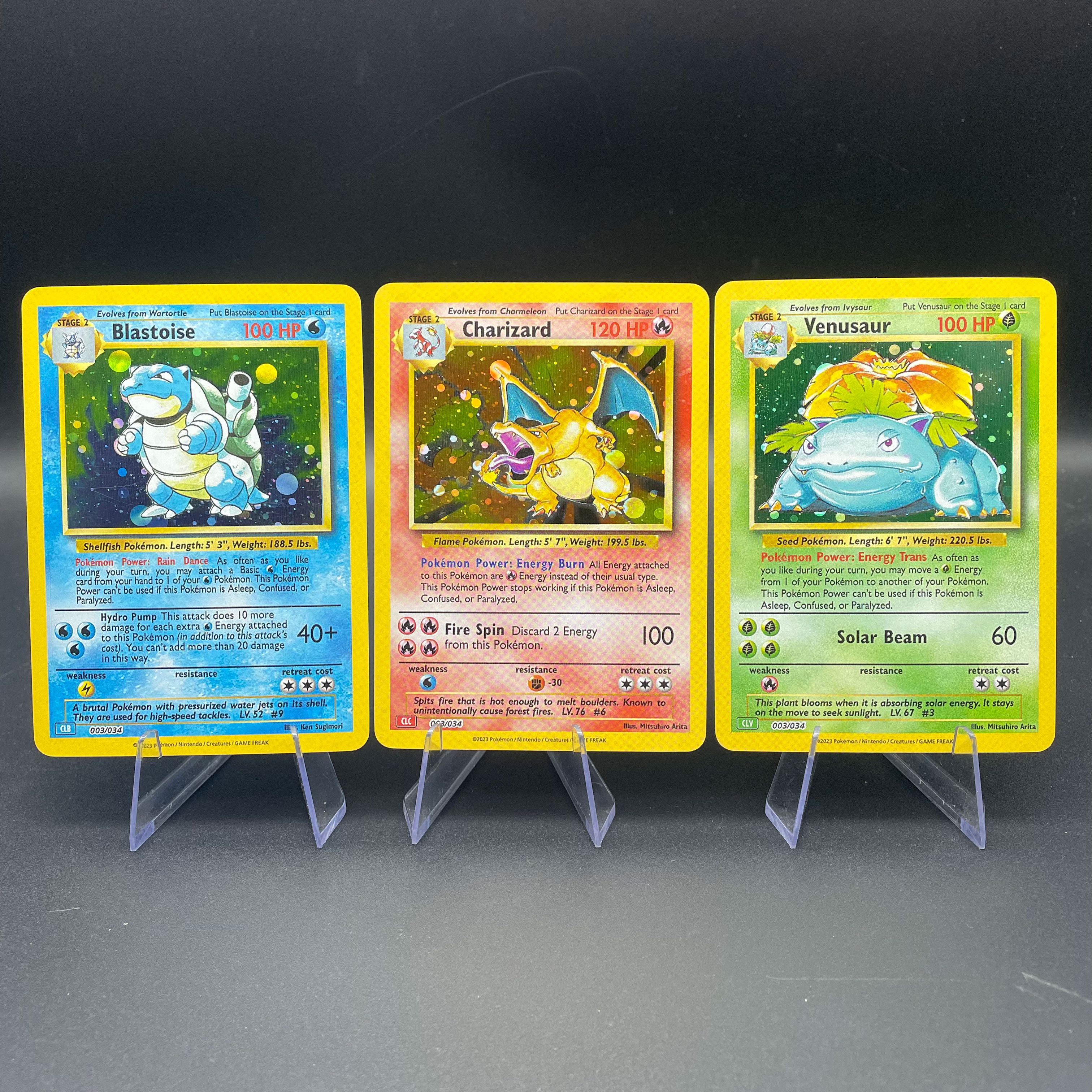 Board Game English - 3pcs/set Anime PTCG DIY Self-made Kanto