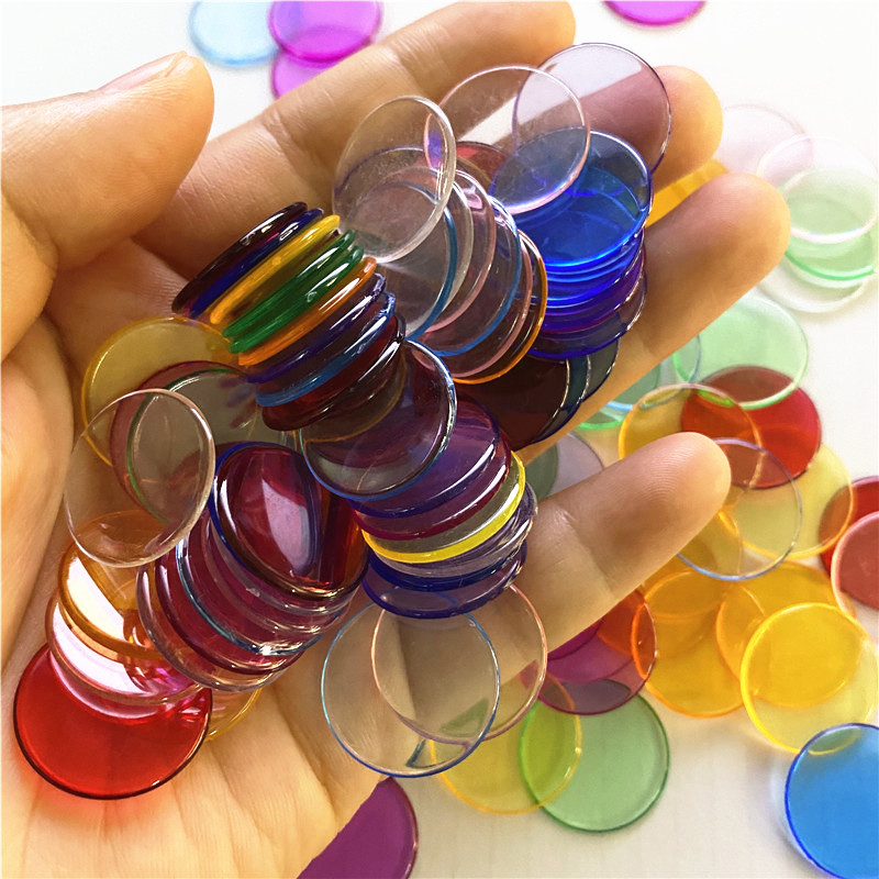 100pcs 19mm Transparent Chips  - Board Game Hegemony review and price