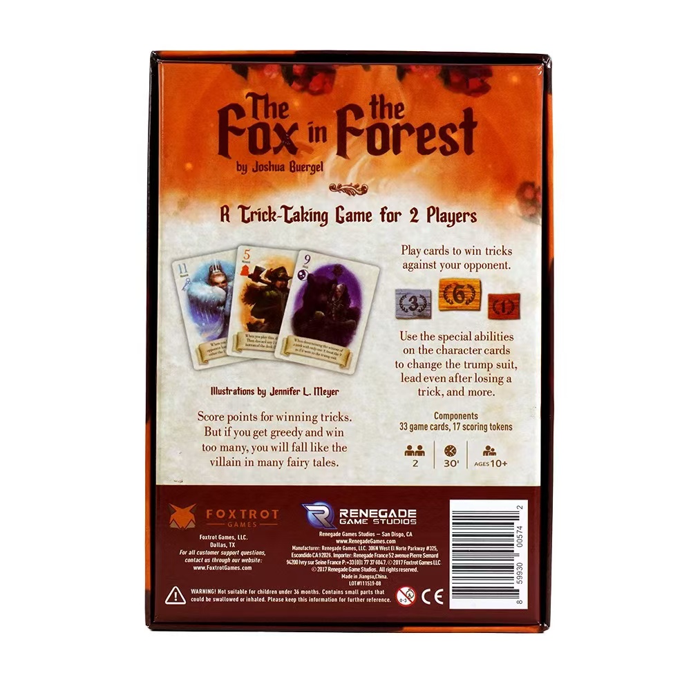 The Fox in the Forest, Social  - Board Game Azul review and price