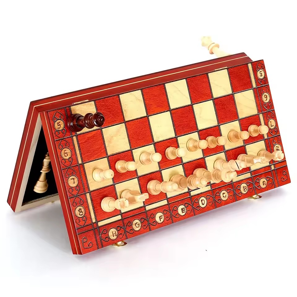 Folding Wooden Portable Chess  - Board Game Yearbook review and price