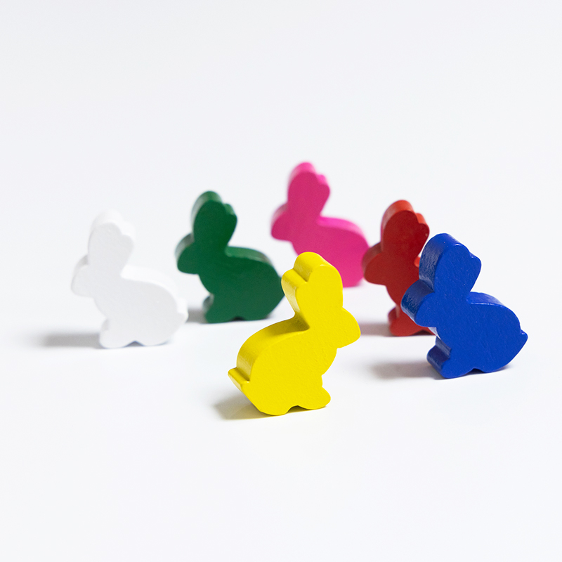 100PCS Cute Rabbit Meeple, 25m - Board Game Hegemony review and price