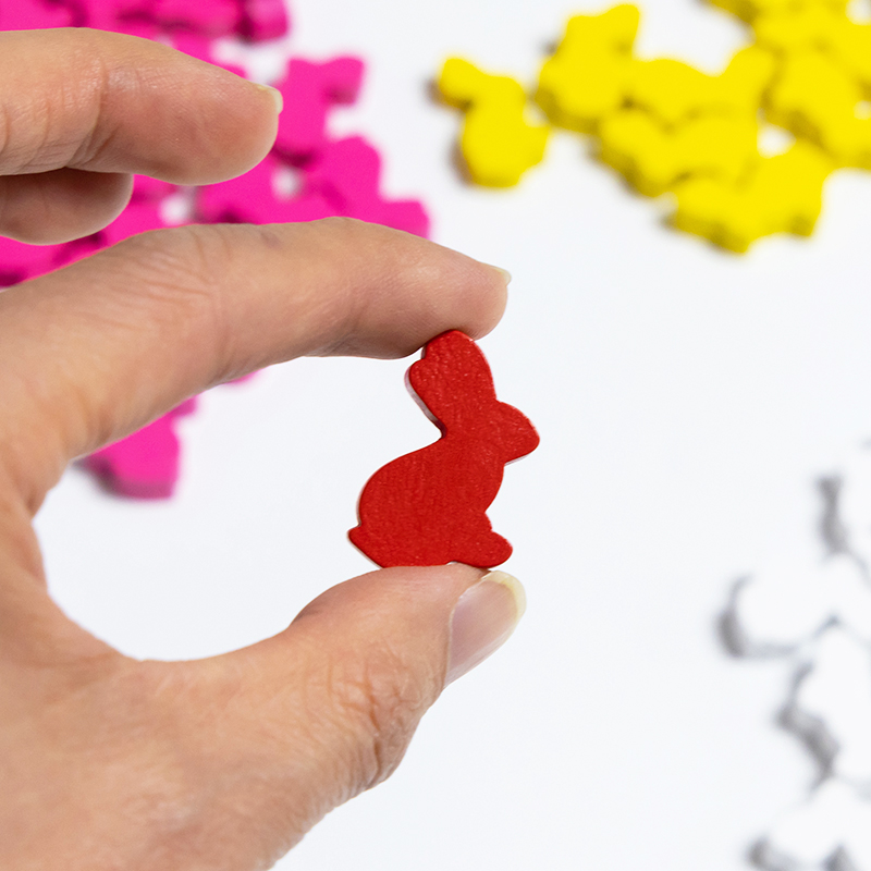 100PCS Cute Rabbit Meeple, 25m - Board Game Hegemony review and price