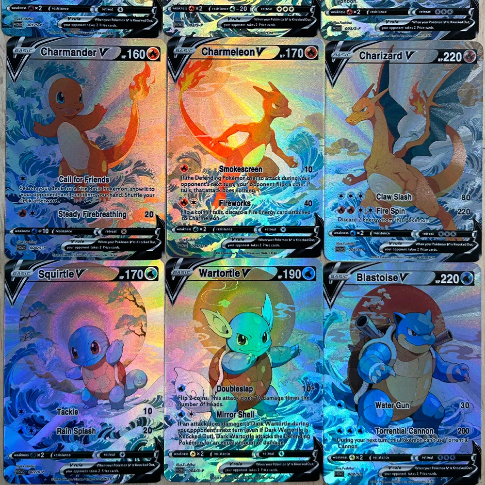 9Pcs/set DIY Anime PTCG Collec - Board Game English review and price