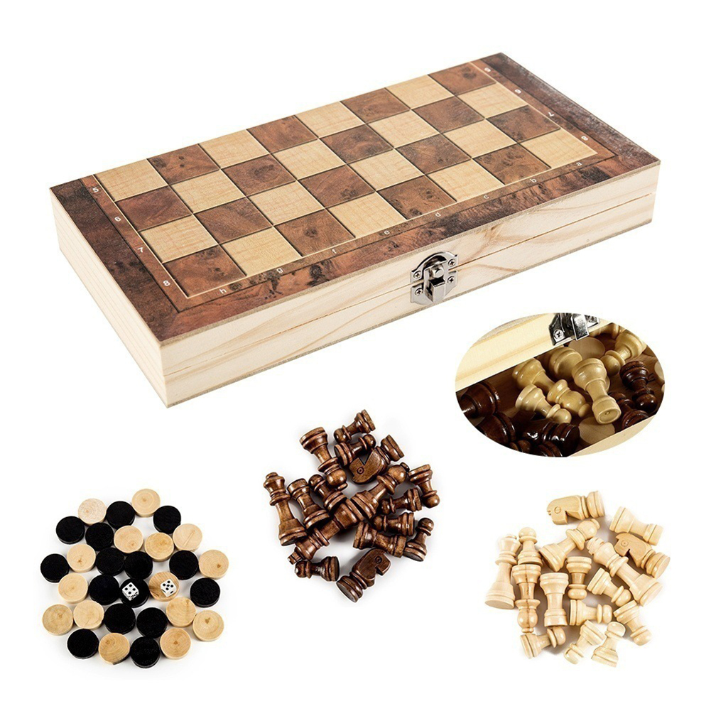 3 in 1 Chess Game Board Foldin - Board Game Quacks review and price
