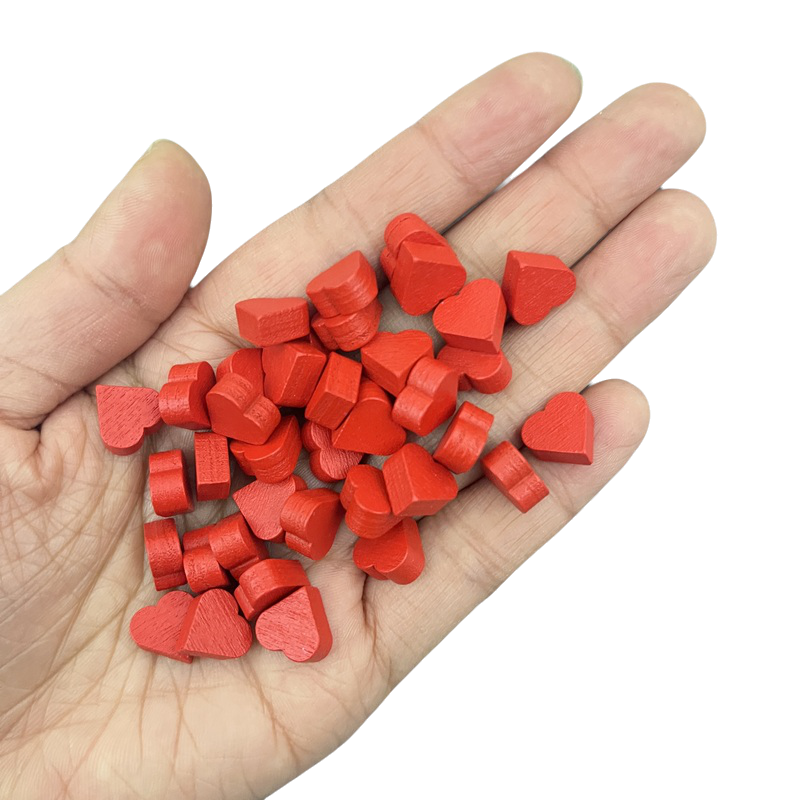 100Pcs 10mm*5mm Red Heart Shap - Board Game Hegemony review and price