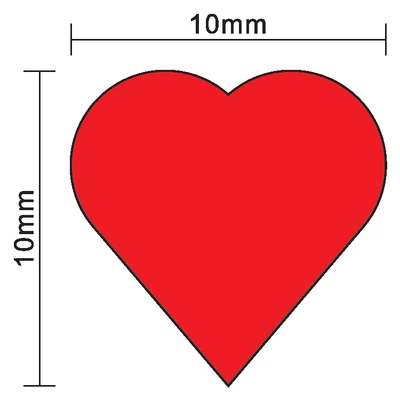 100Pcs 10mm*5mm Red Heart Shap - Board Game Hegemony review and price